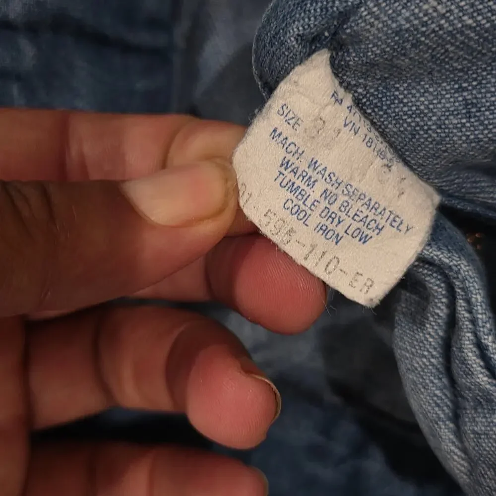 1970s Seafarer Rare Vintage Dungarees Denim Bell Bottom Sailor Pants 32x30